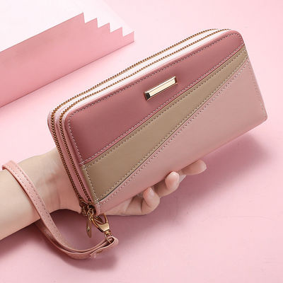 2021 Female Luxury Purses Leather Women Wallets Long Zipper Wallet Ladies Clutch Bag