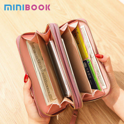 Custom Logo Avaliable Fashion Pu Leather Multi-card Mobile Phone Charger Wallet for Women