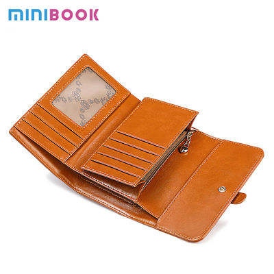 Women's Wallet Genuine Leather Clutch Money Bag Short Gender Women Vintage Card Holder