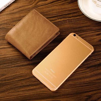 Men's RFID Leather Wallet with Smart Design and Other Pattern Type in Genuine Leather