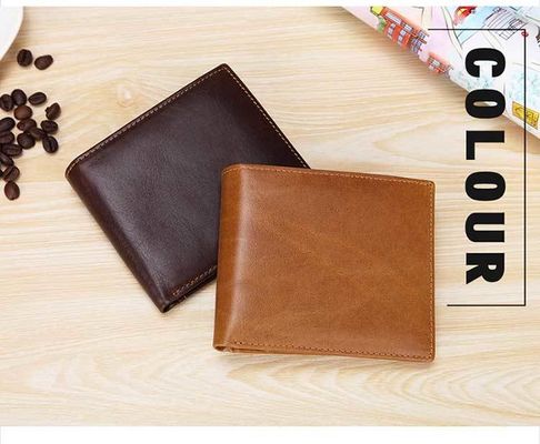 Men's RFID Leather Wallet with Smart Design and Other Pattern Type in Genuine Leather