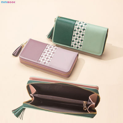 Anti-Theft RFID Ladies Wristlet Wallet with Large Capacity and Multi Card Holder