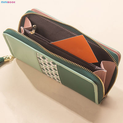 Anti-Theft RFID Ladies Wristlet Wallet with Large Capacity and Multi Card Holder