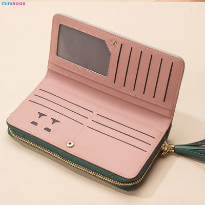 Anti-Theft RFID Ladies Wristlet Wallet with Large Capacity and Multi Card Holder