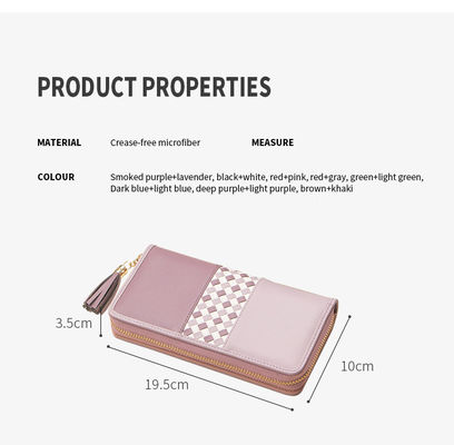 Anti-Theft RFID Ladies Wristlet Wallet with Large Capacity and Multi Card Holder