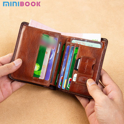 Multi-functional Men's Wallet Genuine Leather Coin Purse for Sophisticated Functionality