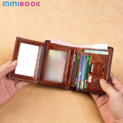 Multi-functional Men's Wallet Genuine Leather Coin Purse for Sophisticated Functionality