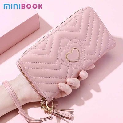 Fashion Style Long Wallets for Women PU Leather Tassel Coin Purse Card Holder Clutch