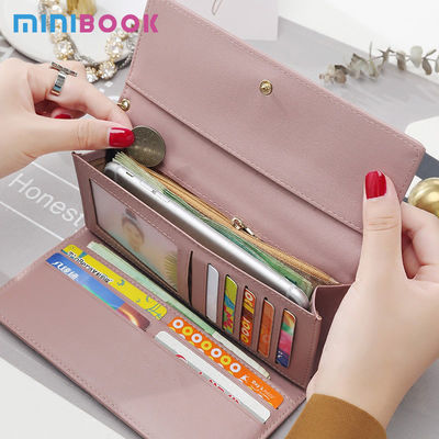 Custom Logo Avaliable Women's Large Capacity Clutch Wallet for Fashionable Phone Cases
