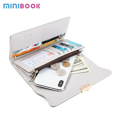 Women's Fashionable Wallets with Multifunctional and Frosted Design in PU Leather
