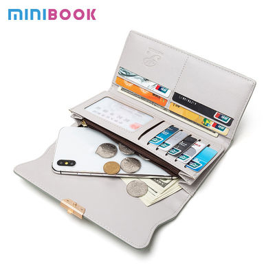 Women's Fashionable Wallets with Multifunctional and Frosted Design in PU Leather