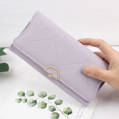 Women's Fashionable Wallets with Multifunctional and Frosted Design in PU Leather