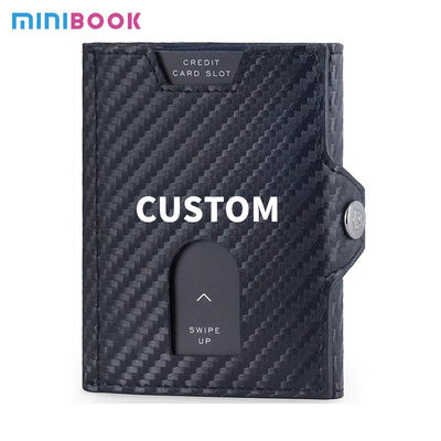 Custom Card Holder Wallet for Men Slim and Practical Nylon Lining Coin Purse Included