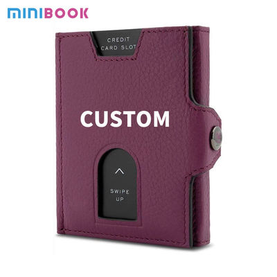 Custom Card Holder Wallet for Men Slim and Practical Nylon Lining Coin Purse Included