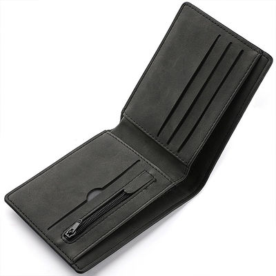 Customize Design Slim Coin Purse Fashion Style Short ID Credit Card Holder PU Leather