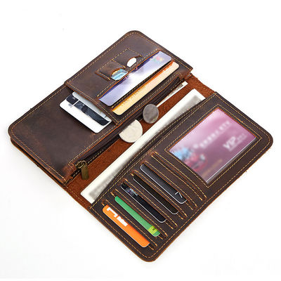 Daily Life Male Cow Leather Wallet with Card Holder and Anti-Theft Design in Leather