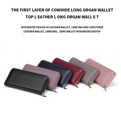Fashion Style Minimalist Wallet Large Womens Ladies Clutch Genuine Real Custom Luxury