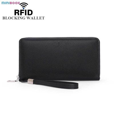 Large Capacity Rfid Blocking Money Clip Credit Card Holder for Women Custom Coin Purse