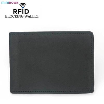 Black Coffee Credit Card Bank Cardholder with RFID Blocking and Crazy Horse Leather