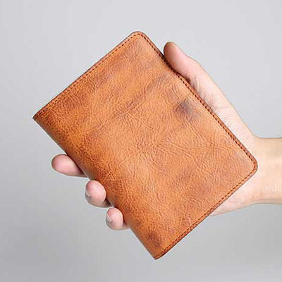 Business Credit Card Slots GENUINE LEATHER Long Wallet for Men and Women Travel Wallet