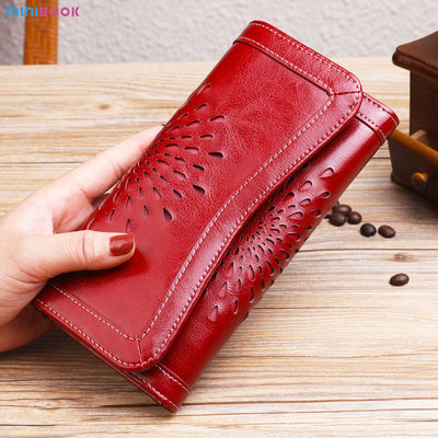 2023 Wallet for Women Name Engrave Leather Zipper Closure Card Holder Classic Design