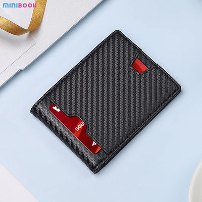 Genuine Leather Men's RFID Blocking Bifold Wallet with Zipper Pockets and Custom Logo
