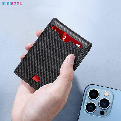 Genuine Leather Men's RFID Blocking Bifold Wallet with Zipper Pockets and Custom Logo