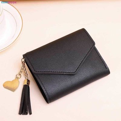 Women's Small Compact Bifold Genuine Leather Pocket Wallet with Id Card Case and Custom Logo