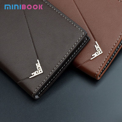 Vintage Style Minibook Fashion Men's Wallet PU Leather Multifunction Card Holder