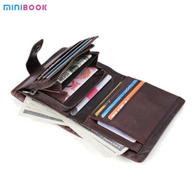Letter Pattern Minibook Short Card Holder Purse Multifunction Multicard Leather Wallet