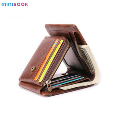 Letter Pattern Minibook Short Card Holder Purse Multifunction Multicard Leather Wallet