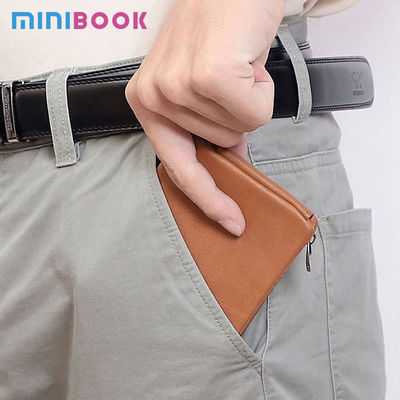 Letter Pattern Minibook Short Card Holder Purse Multifunction Multicard Leather Wallet