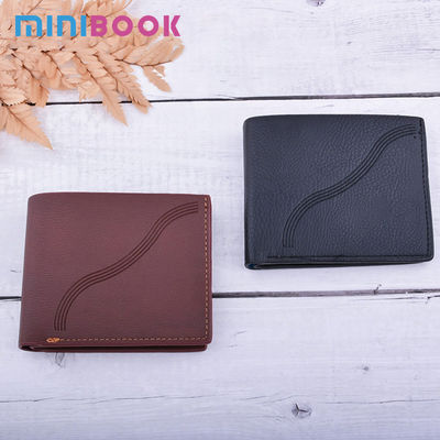 Daily Life Essential Unisex Leather Wallet with Engraved Watch Band and ID Card Holder