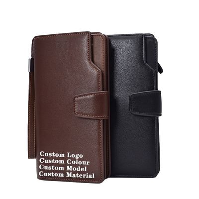 Minibook Wristband Strap Wallet for Business Card Multicard Clamshell Leather Wallet