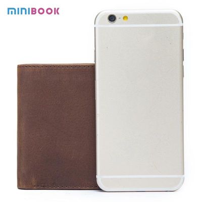 Minibook Creative Fashion Card Holder Multi Function Clip Wallet and Genuine Leather