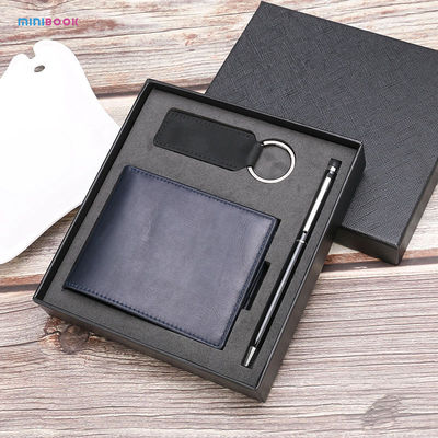 Minibook Manufacturers Genuine Leather Wallet Clip for Business Cards at Direct Prices