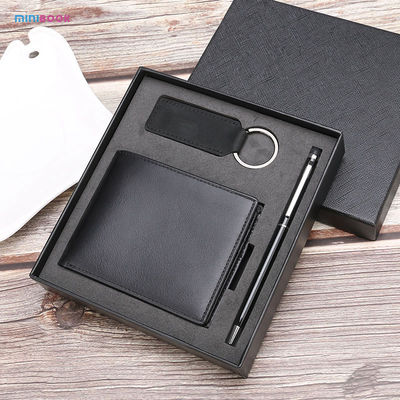 Minibook Manufacturers Genuine Leather Wallet Clip for Business Cards at Direct Prices