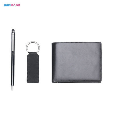 Minibook Manufacturers Genuine Leather Wallet Clip for Business Cards at Direct Prices