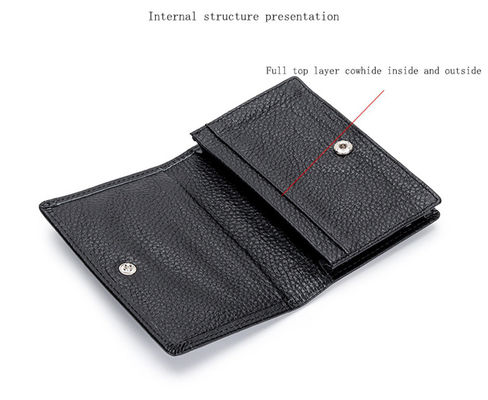 Multi-functional Genuine Leather Card Holder for Driver's License and Change Wallet