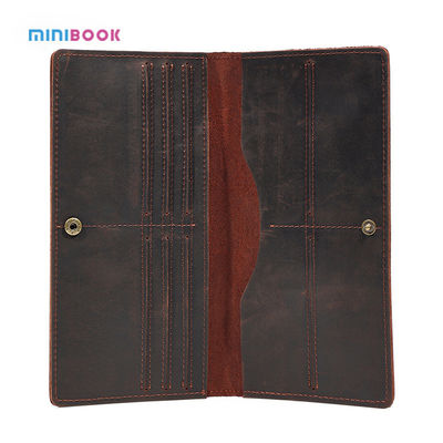 Custom Men's Genuine Leather Wallet with Multi-function Design OEM ODM Acceptable