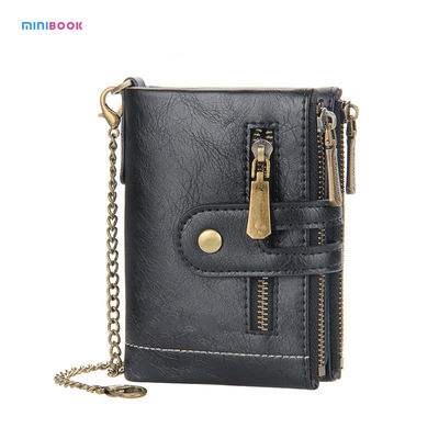Minibook Fashion Men's Credit Card Coin Bag Short Wallet with Customized Logo and Style