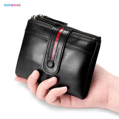 Vintage Style Minibook Luxury Short Biofold Women Wallets for Travel and Daily Needs