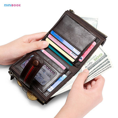 Vintage Style Minibook Luxury Short Biofold Women Wallets for Travel and Daily Needs