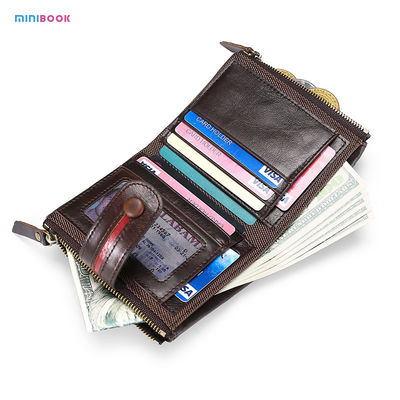 Vintage Style Minibook Luxury Short Biofold Women Wallets for Travel and Daily Needs