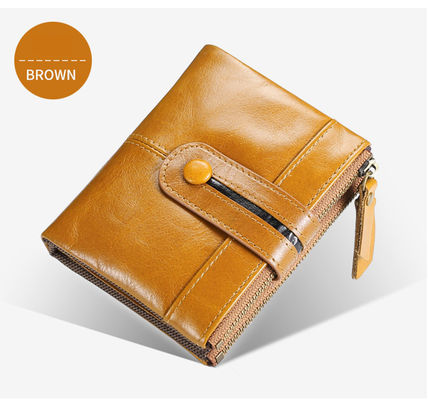 Vintage Style Minibook Luxury Short Biofold Women Wallets for Travel and Daily Needs