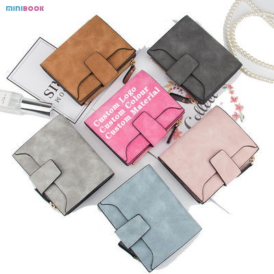 Minibook Genuine Leather Wallet Credit Card Holder Notecase Blocking Purse for Men Women