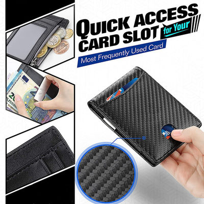 Custom Logo Multi-functional Credit Card Holder Genuine Leather Wallet for Men's Wallet Short Wallet