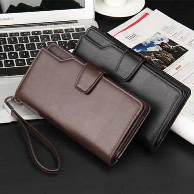Multi Function Male Purses with Waterproof Function and VIP Card Holder in PU Leather