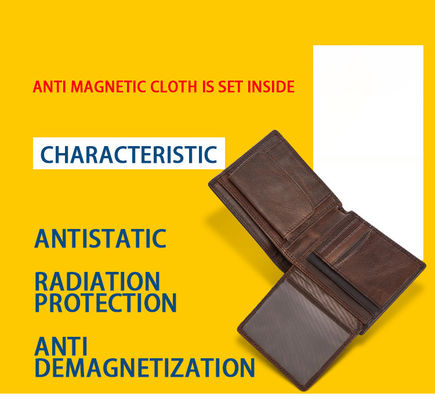 Top Grain Real Leather Vintage Designer Slim Laser Engraving RFID Men's Leather Wallet