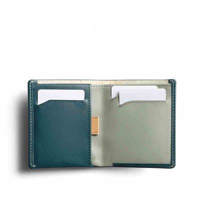 Gender-Neutral Custom Logo Front Pocket Wallet Rfid Blocking Thin Full Grain Leather